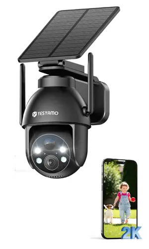 Caméra solaire 2K Yesyamo